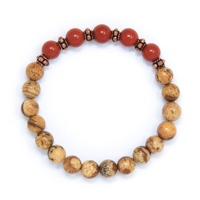 Jasper Mala Bracelet, yoga jewelry