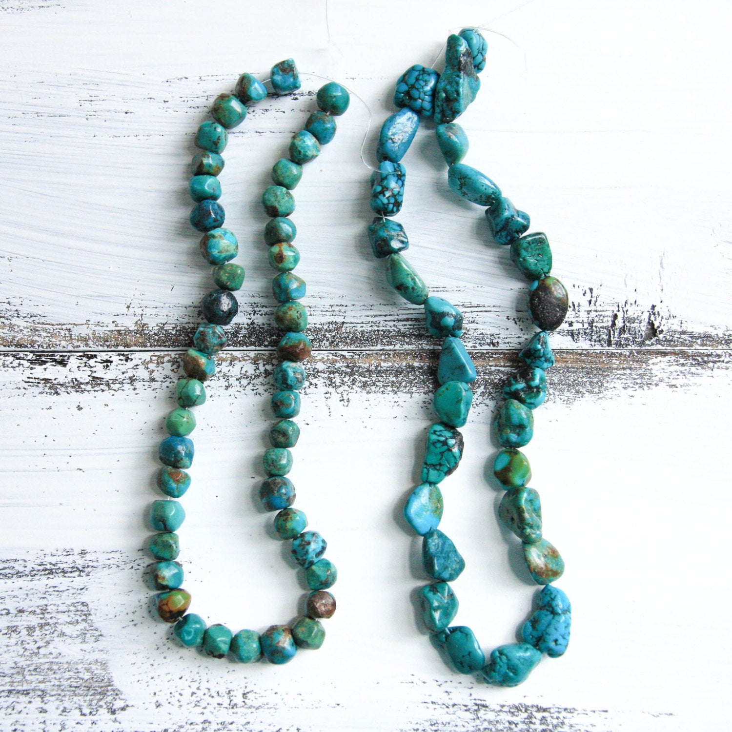 Peaceful Journey  Amazonite & Moonstone Mala Necklace with Genuine Turquoise