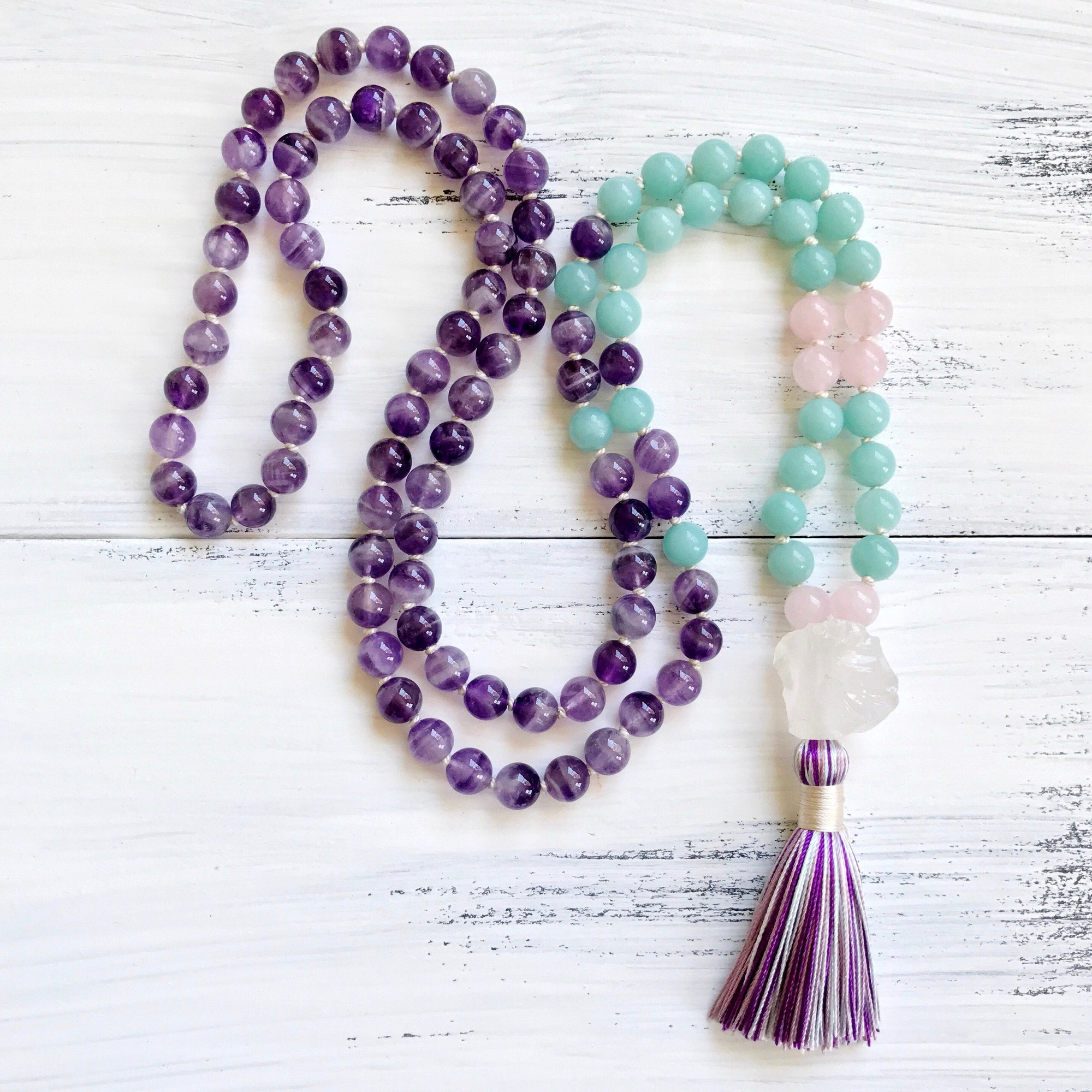 long tassel necklace, yoga jewelry