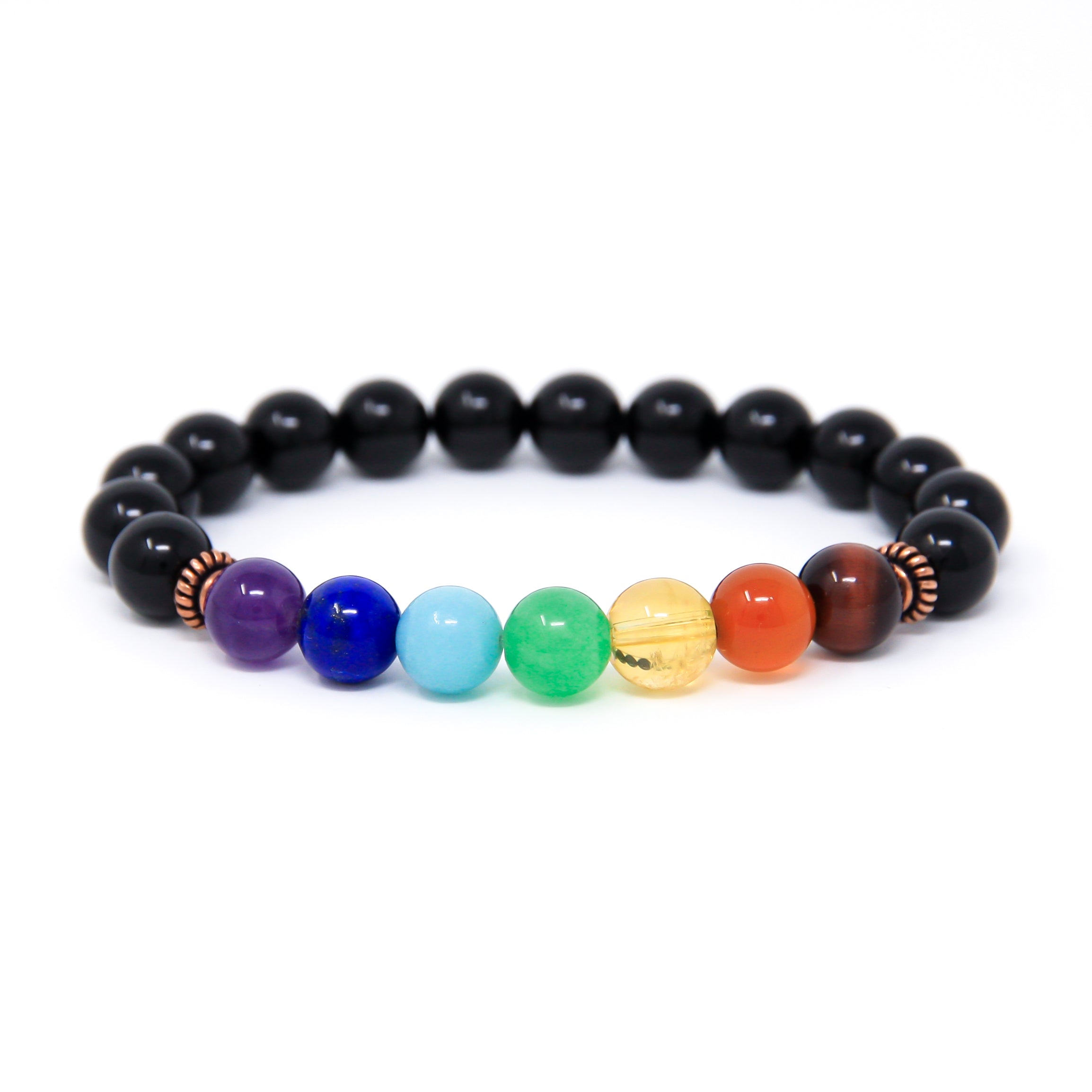 chakra mala beads, boho bracelet