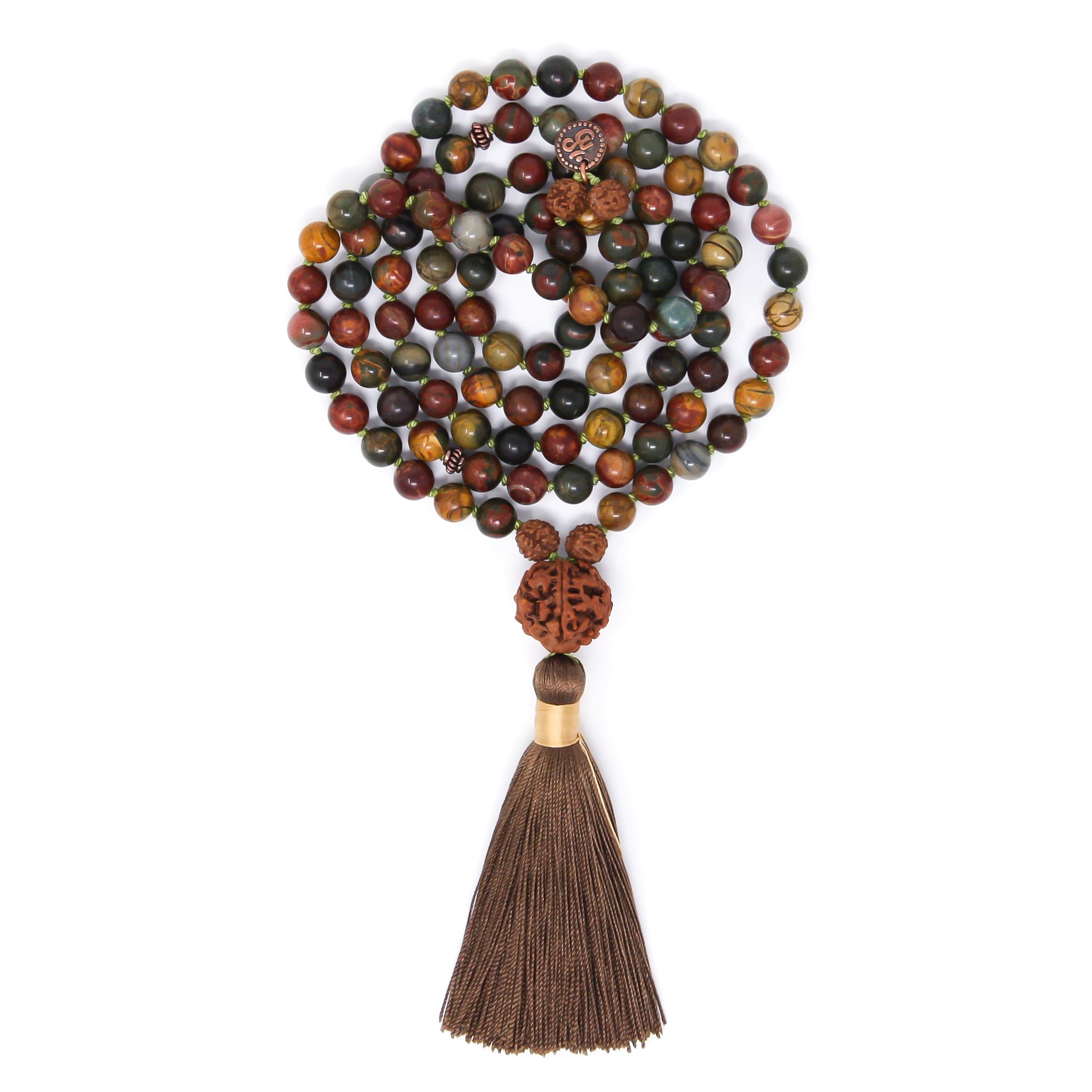 Picasso Jasper Mala Necklace, yoga jewelry