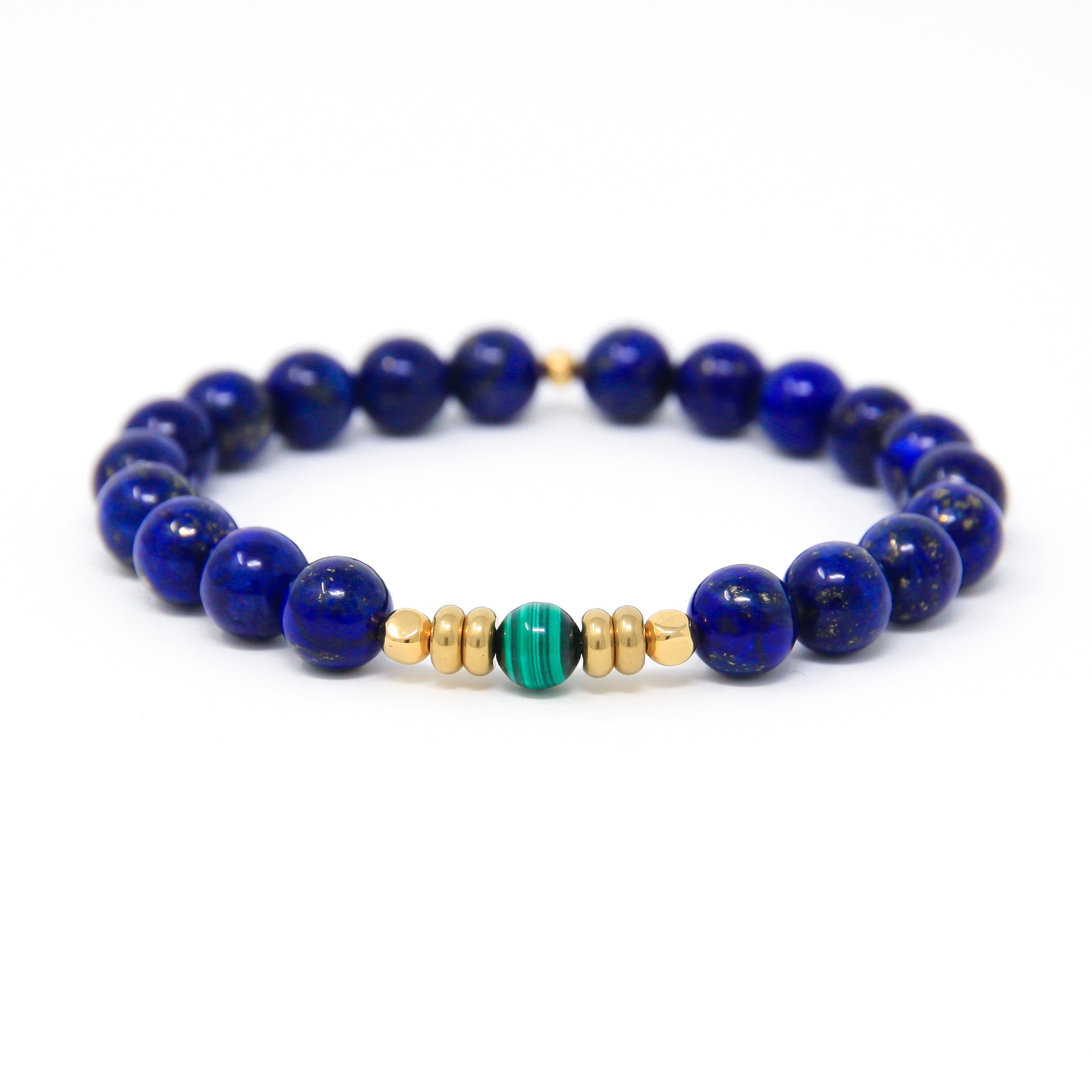 Lapis Lazuli yoga bracelet, Wrist Mala, crystal healing jewelry