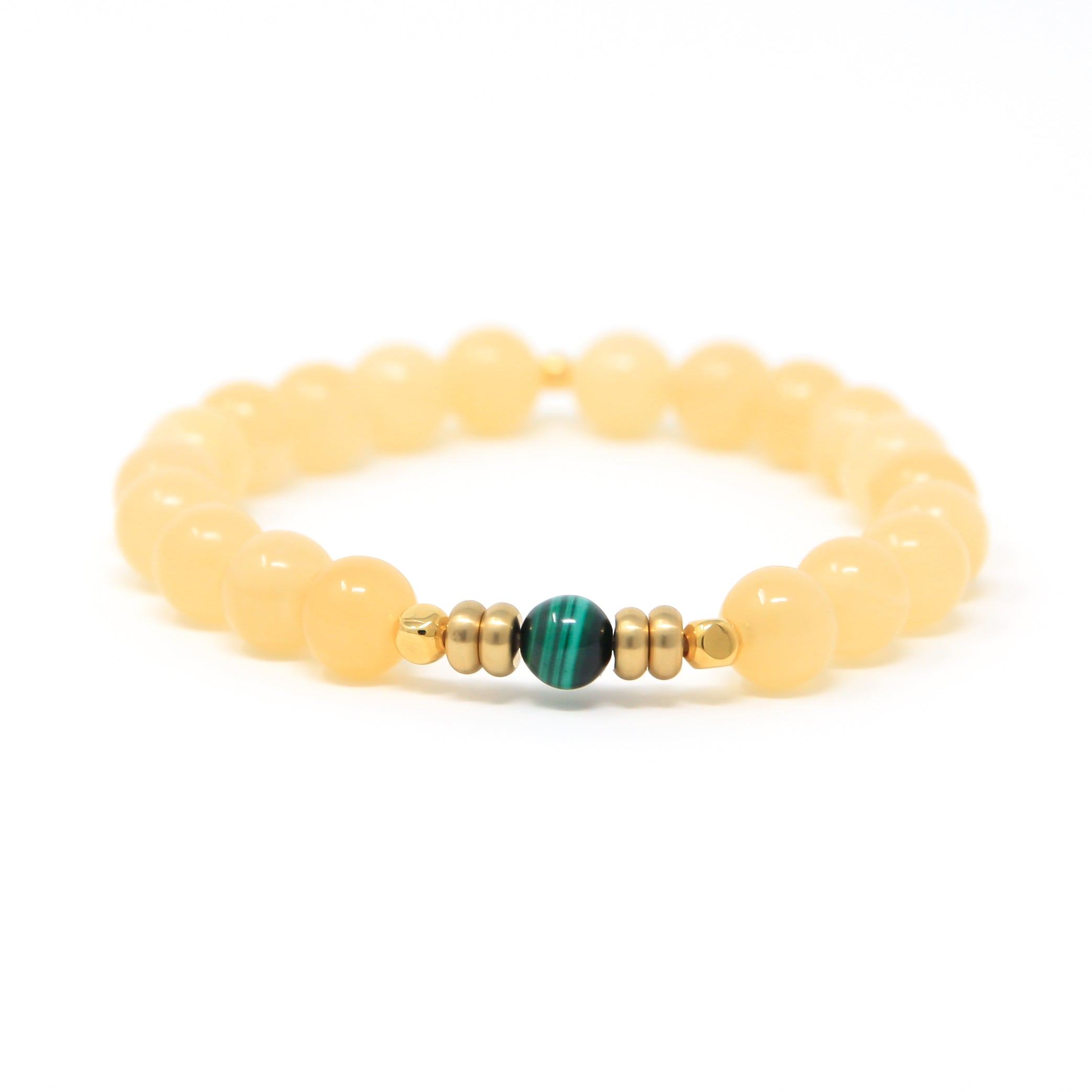 yellow calcite boho bracelet, yoga jewelry