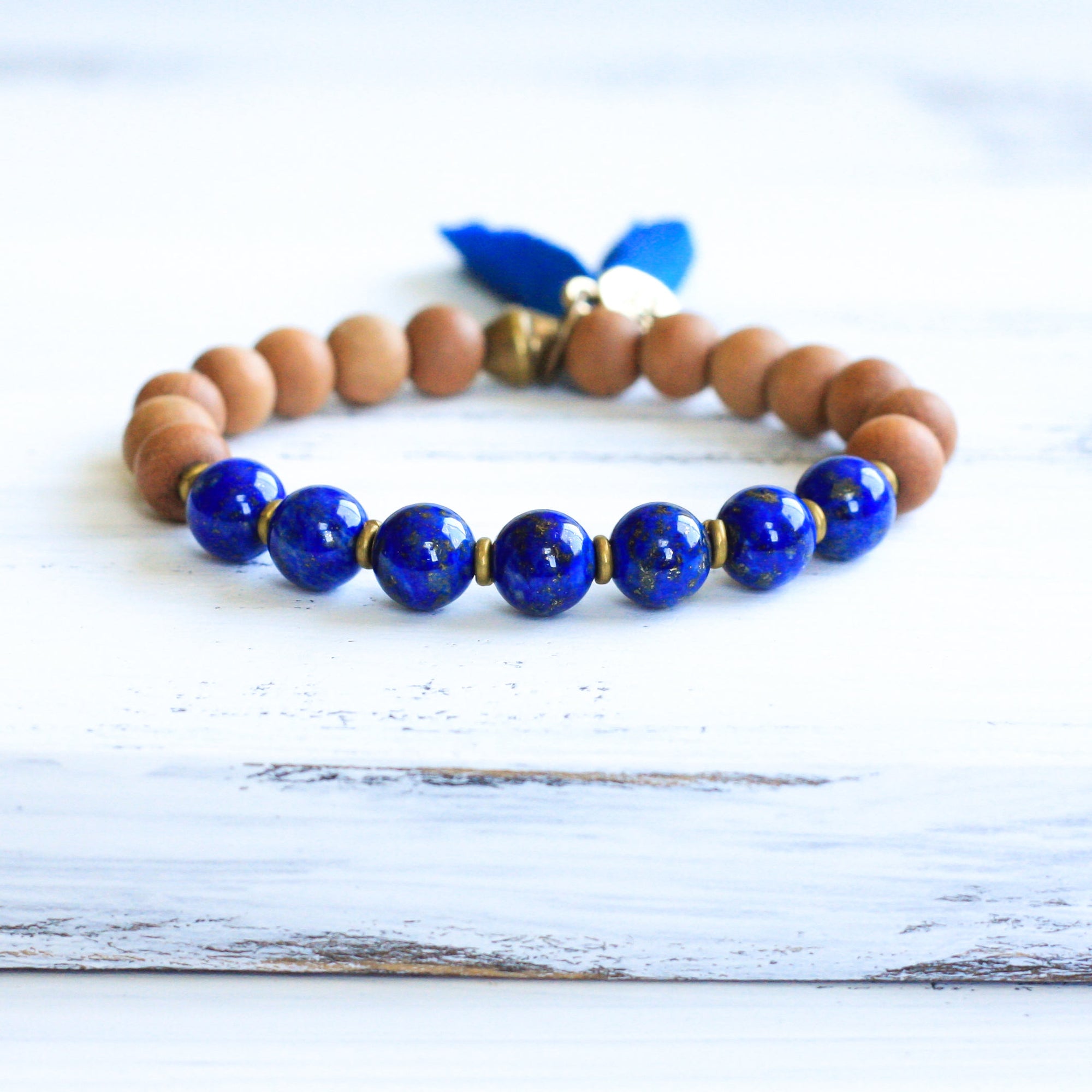 Jewelry to Bring Positivity: Lapis Lazuli, Jasper and Rose Quartz Brac
