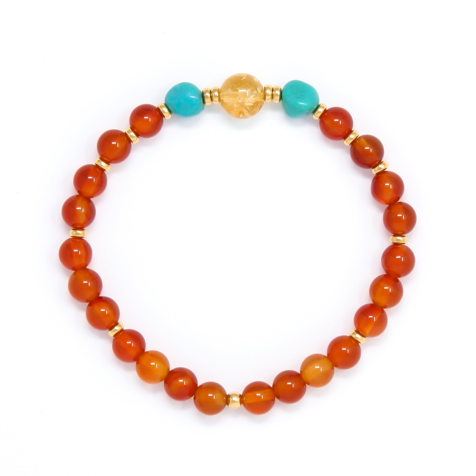 Orange Carnelian Bracelet to boost creativity – Trucrystals.in